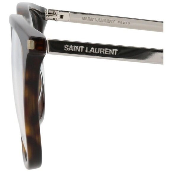 Saint Laurent Mens Square/Rectangle Havana Silver Transparent Fashion Designer - Picture 4 of 4